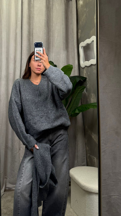 Maglione con sciarpa -MTT-P393-