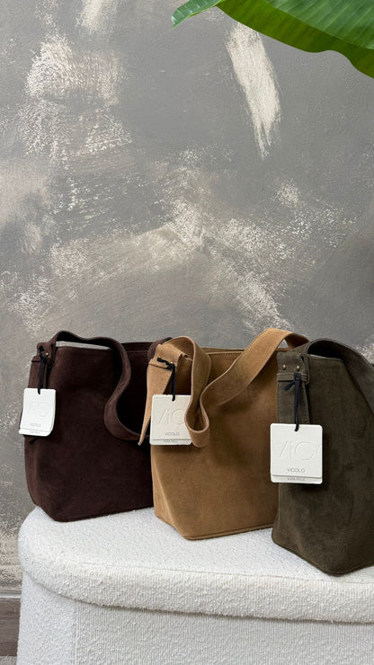 Borsa secchiello ViCOLO vera pelle -XAB0060-