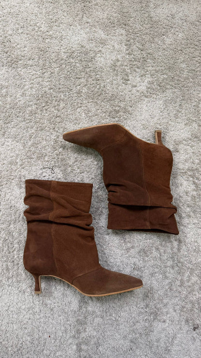 Stivaletto DivineFollie (Pelle Nero/Camoscio bruciato) -26/TR