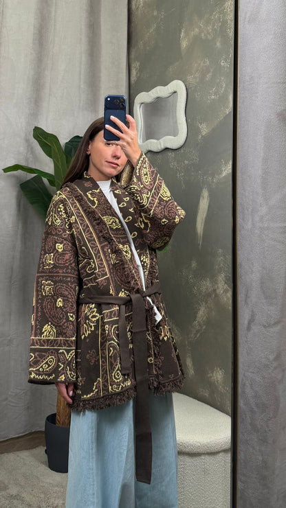 Maxi Cardigan Fantasia Bandana ViCOLO -7AB7028-