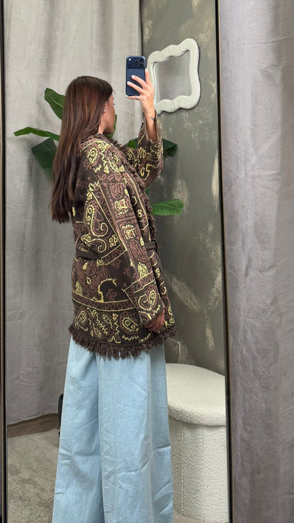 Maxi Cardigan Fantasia Bandana ViCOLO -7AB7028-