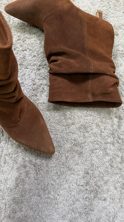 Stivaletto DivineFollie (Pelle Nero/Camoscio bruciato) -26/TR