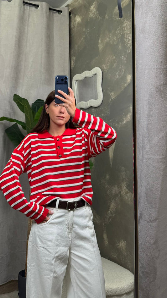 Polo riga HaveOne (Moro,Rosso) -MHO-Q050-