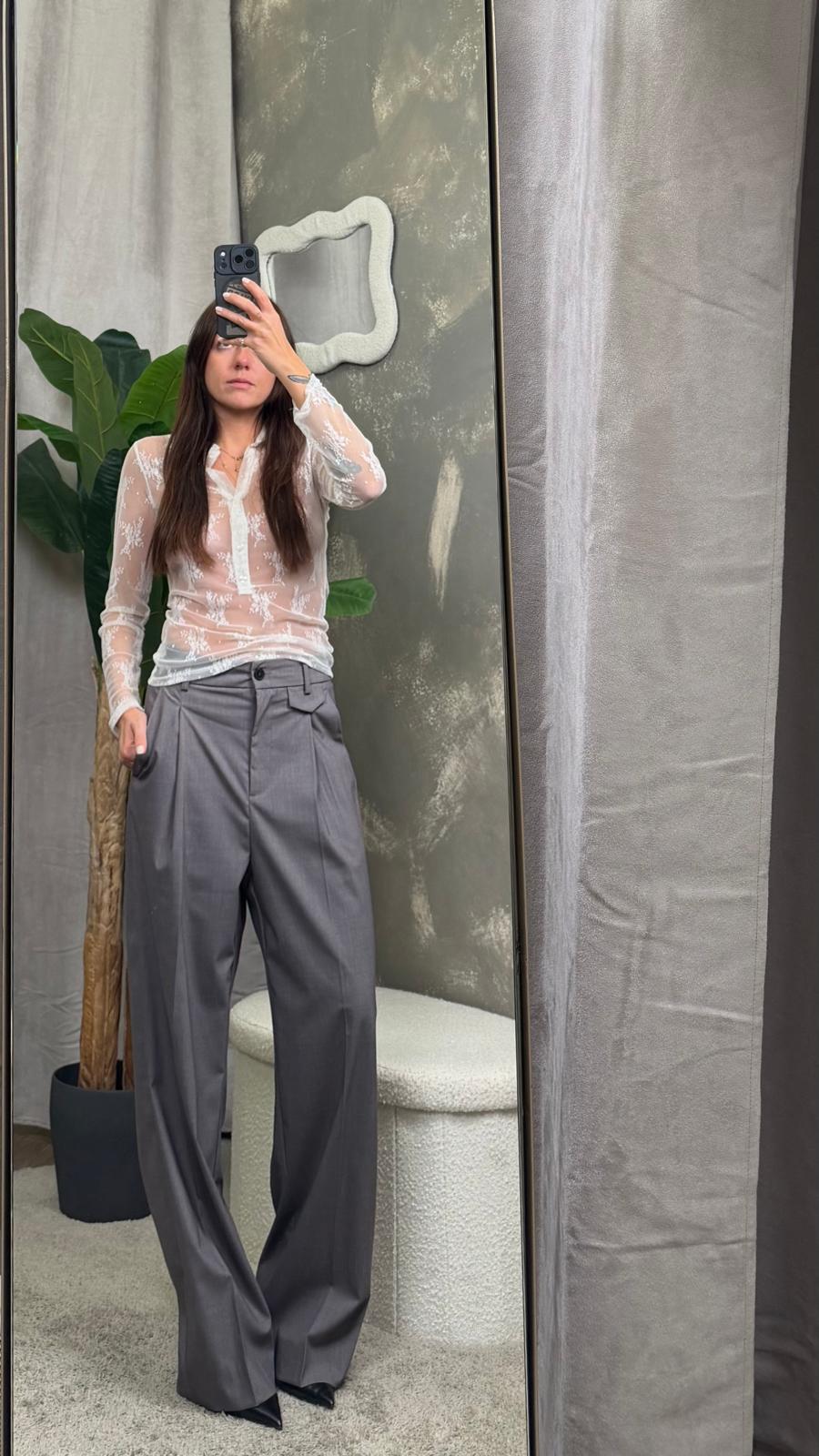 Pantalone con piega e risvolto ViCOLO -TAB1003-