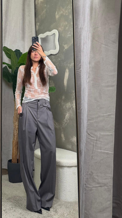 Pantalone con piega e risvolto ViCOLO -TAB1003-