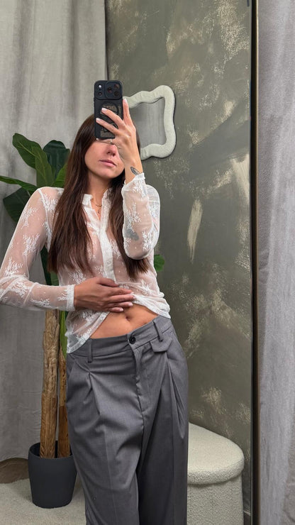 Pantalone con piega e risvolto ViCOLO -TAB1003-