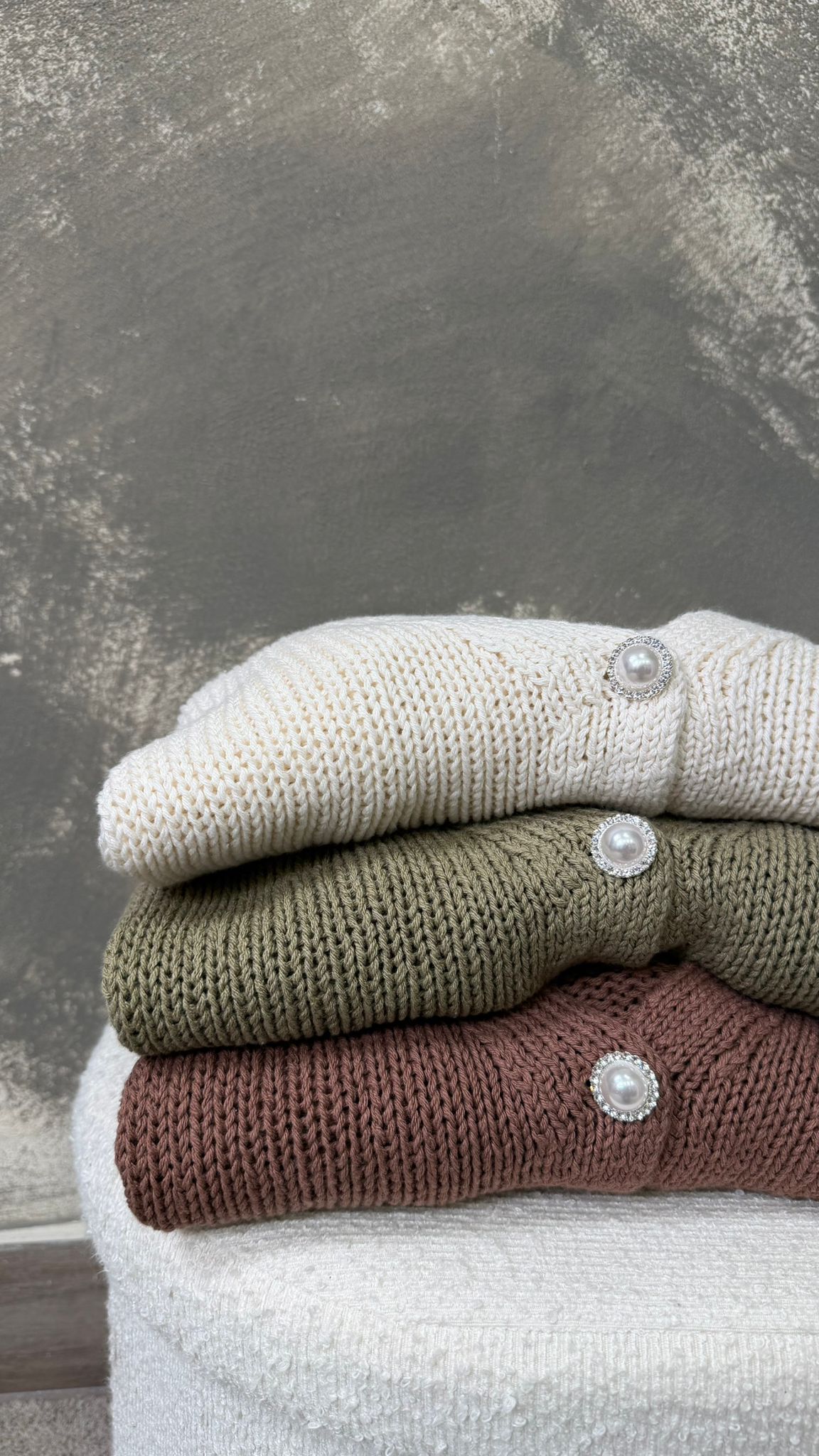 Cardigan HaveOne con dettaglio gioiello -JIT-Q010-