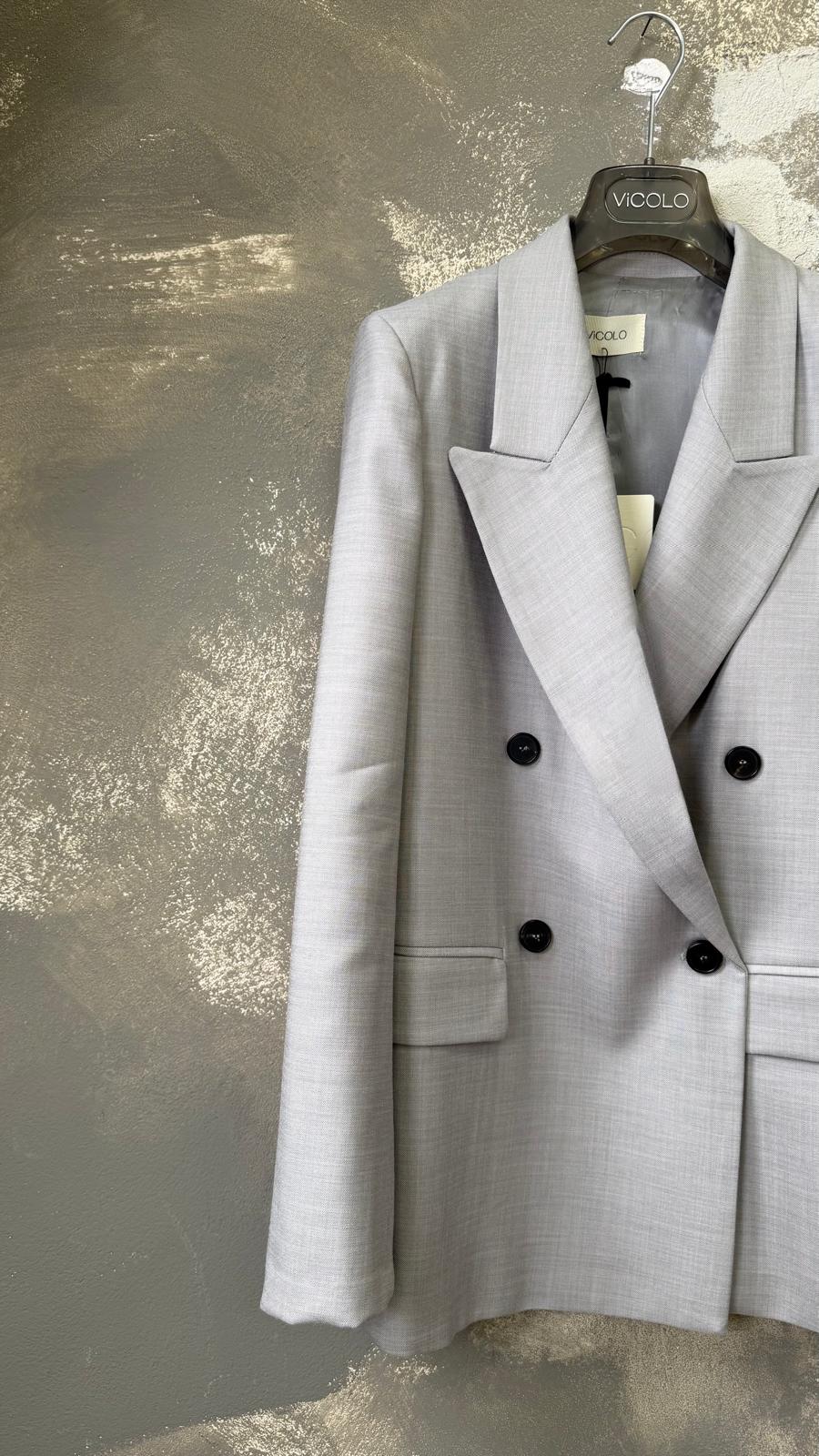 Blazer sartoriale ViCOLO  (Menta/Beige/Perla) -TAB1129-