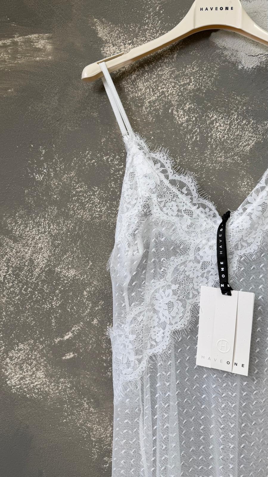 Sottoveste in pizzo bianco HaveOne -AVS-Q056-