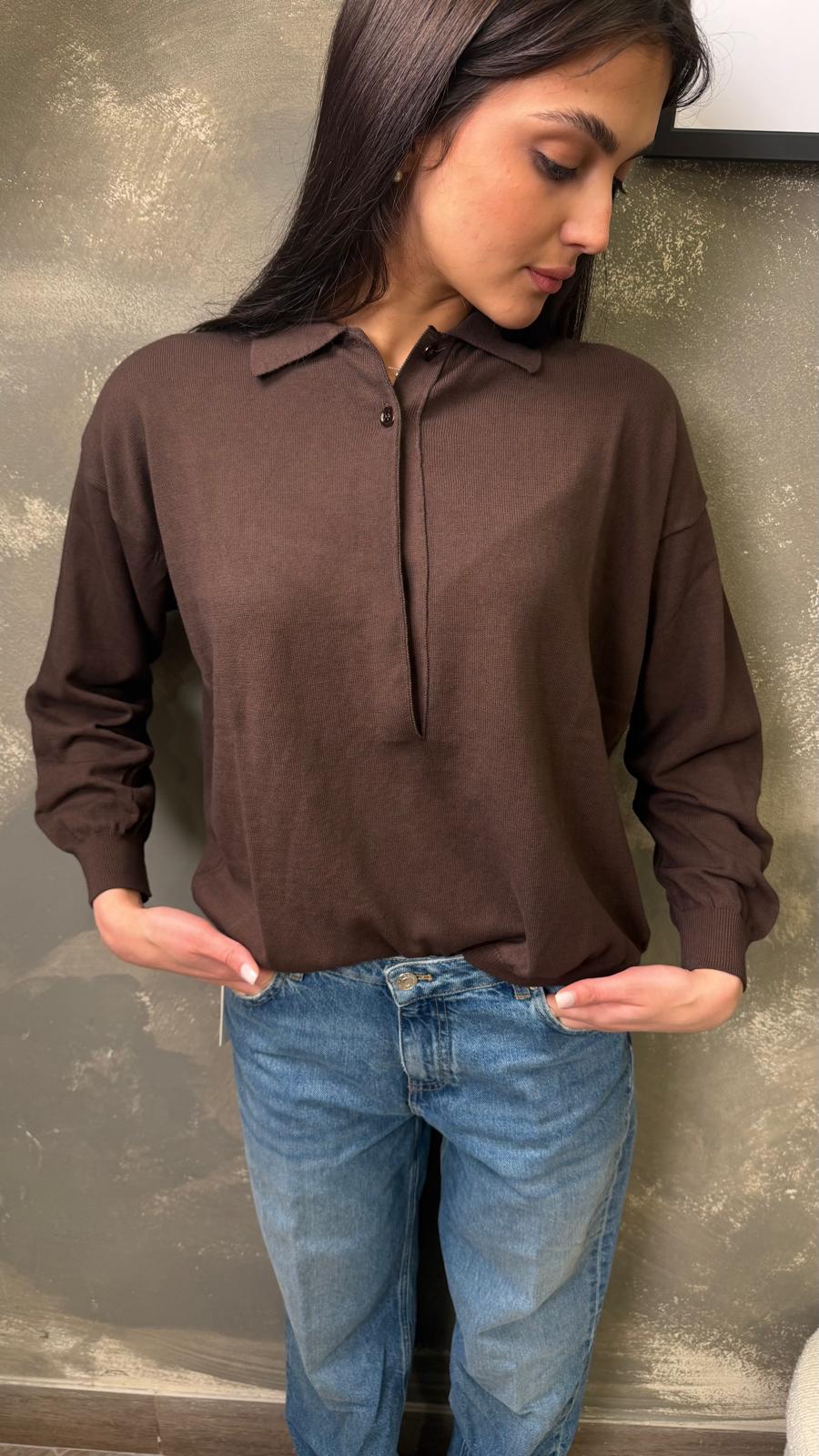 Polo ViCOLO scollatura goccia. -2AB2090-