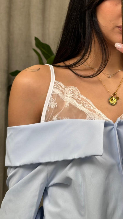 Camicia HaveOne con dettaglio bralette - CVS-Q164-