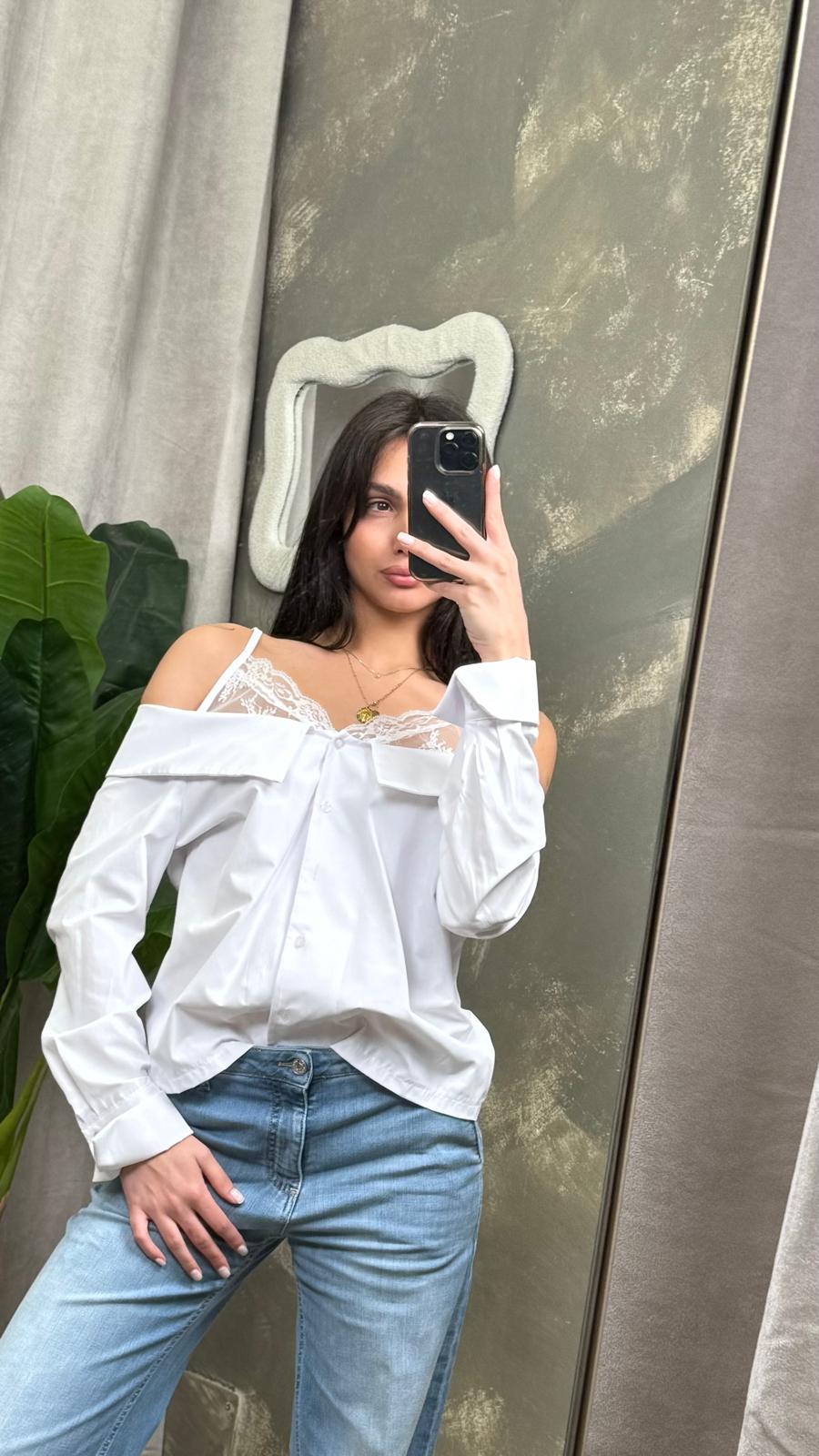 Camicia HaveOne con dettaglio bralette - CVS-Q164-
