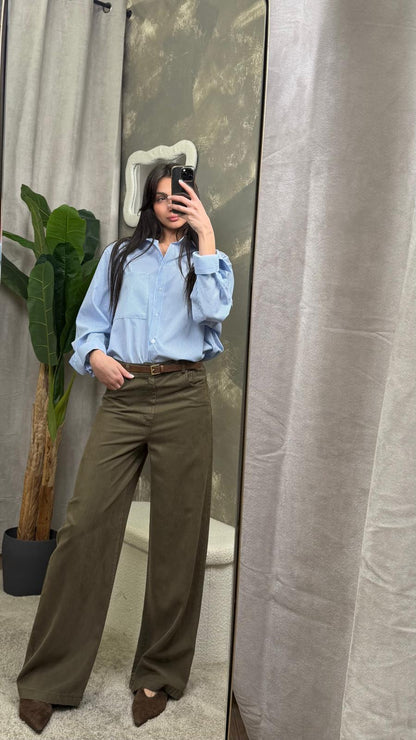 Pantalone ViCOLO Verdone con cinta -TAB1104-