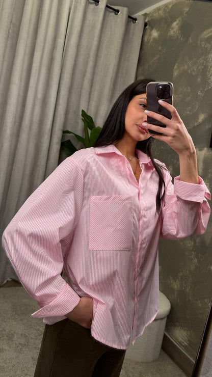 Camicia Over a righe HaveOne -CFW-Q150-