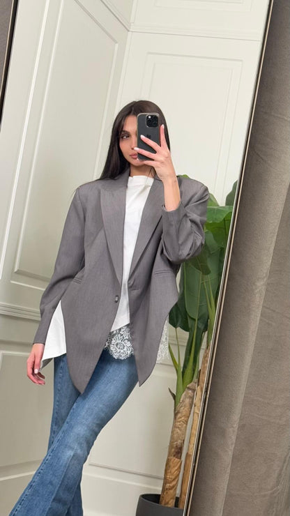 Blazer cropped ViCOLO con punte -TAB1126-