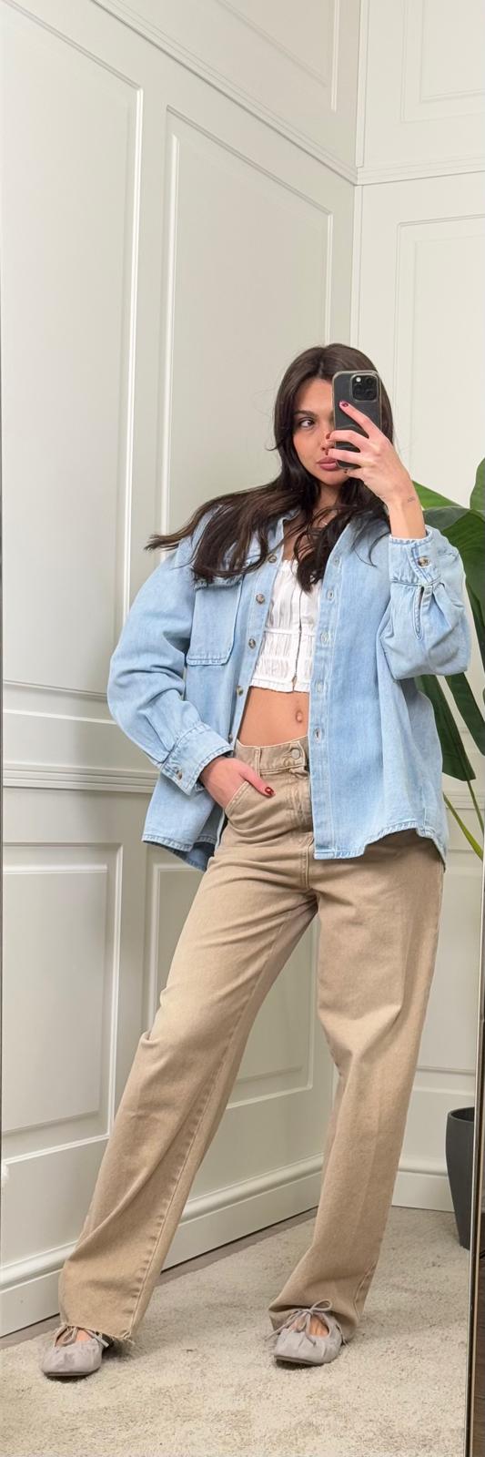Jeans "Lena" sabbia -DAB5224-
