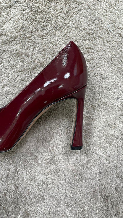 Décolleté laccato Ovyè (Nero-Bordeaux) -AC903-