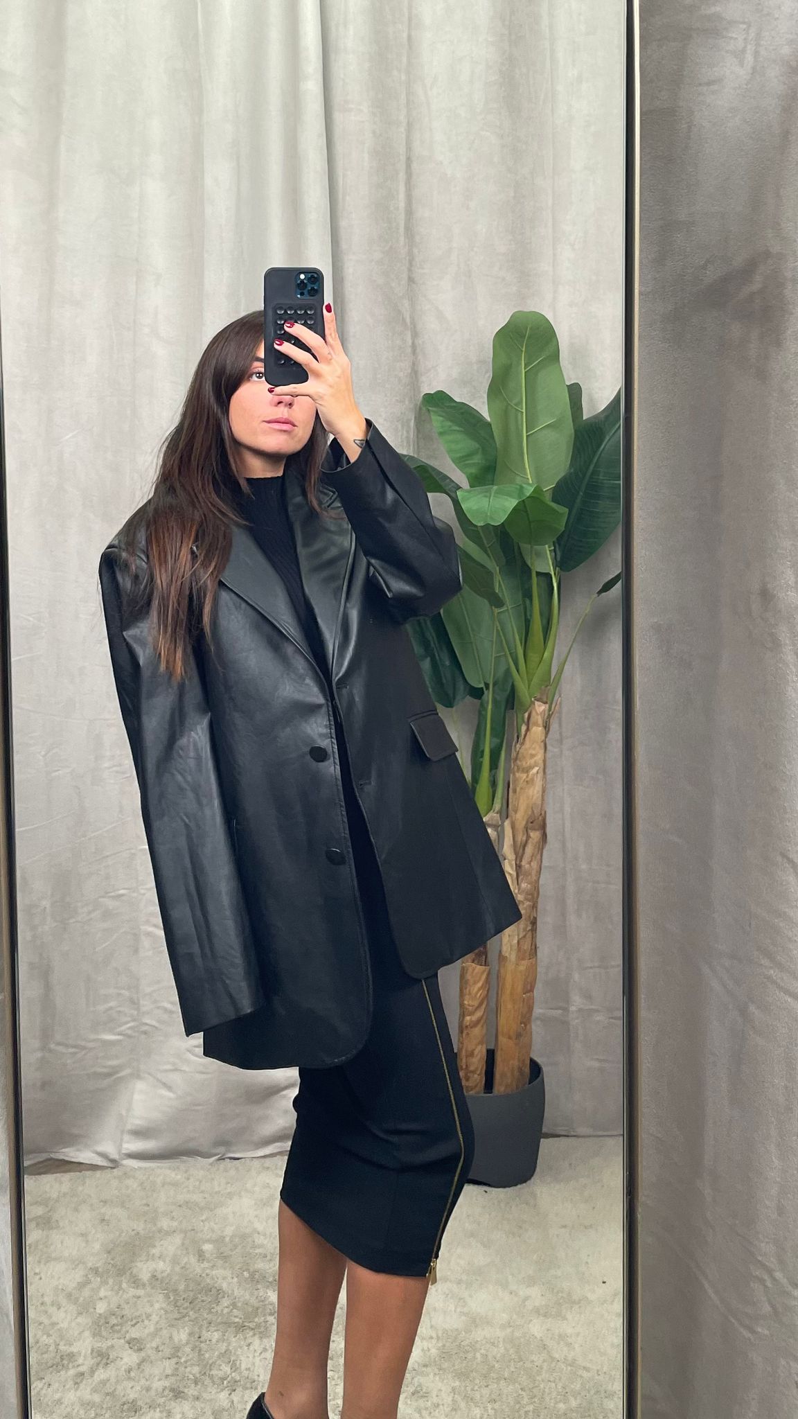 Blazer Silence Limited pelle nero -GI581N-