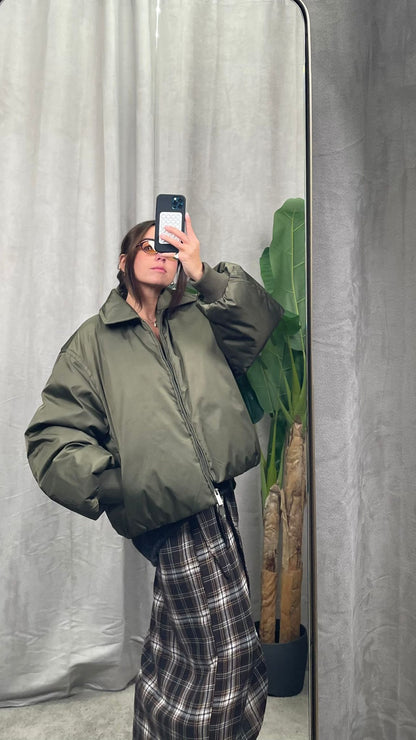 Piumino ViCOLO Over size -TF0013- (Verde/Nero)