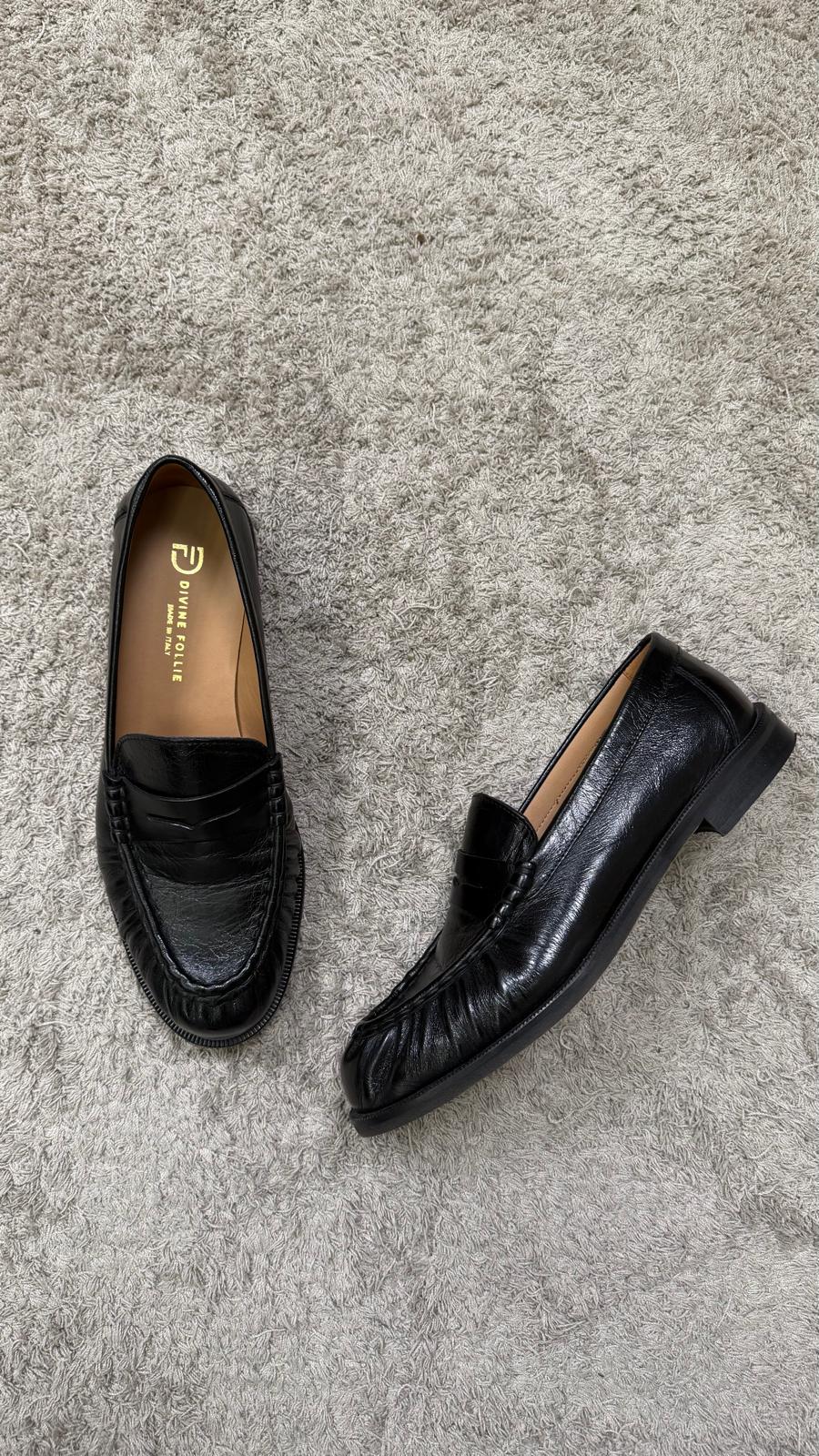 Mocassino DivineFollie cioccalto/nero -IM01-