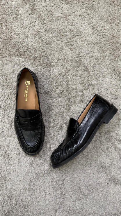 Mocassino DivineFollie cioccalto/nero -IM01-