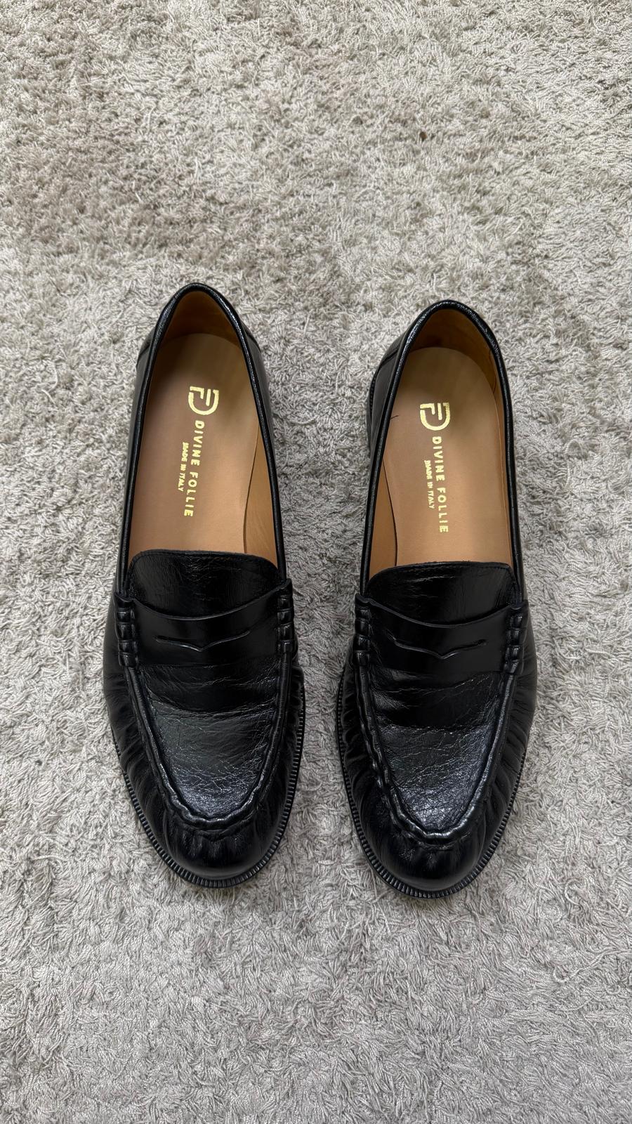Mocassino DivineFollie cioccalto/nero -IM01-