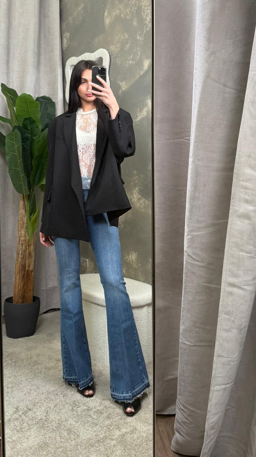 Blazer Oversize bottone spostato ViCOLO -TAB0689-