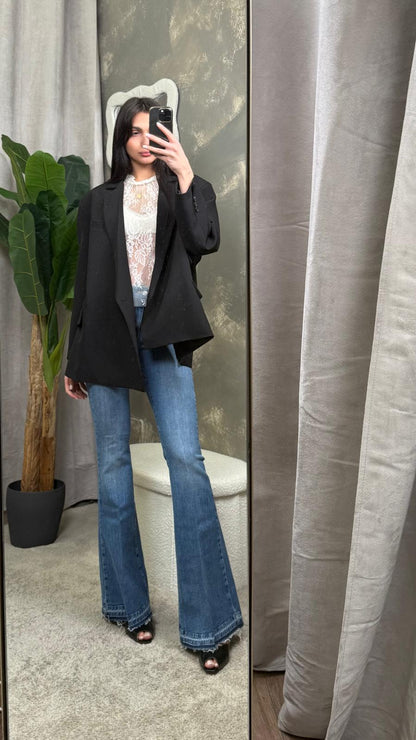 Blazer Oversize bottone spostato ViCOLO -TAB0689-